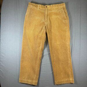 Polo Ralph Lauren Pants Men 36x30 Tan Preston Chino Corduroy Straight Preppy